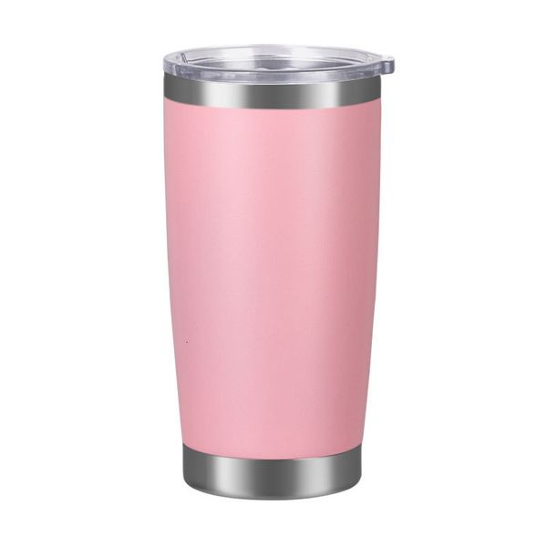

vacuum 20oz car stainless steel tumblers cups insulated travel mug metal water bottle beer coffee mugs with lid 18 color