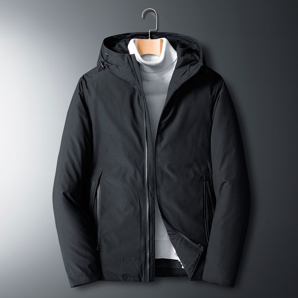 

2021 new mens winter windbreak jackets casual men thicken warm parkas coat hooded male outerwear jakcet plus size 8xl new zpdh, Black