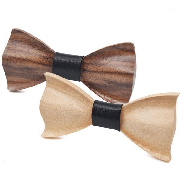 

wood bow tie handmade grade men and women fashion wedding party three-dimensional 3d wooden bowtie gifts1, Blue;purple