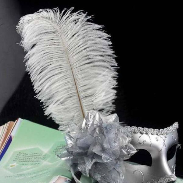 

quality ball perfoming high party fancy coloured drawing with ostrich feather venetian mask 6 ne6k0