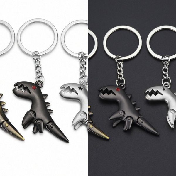 

10pcs/lotmetal keychain dinosaur couple ring pendant men car key chain women decoration wedding party gift qdzs#outlet9yk4rrzf