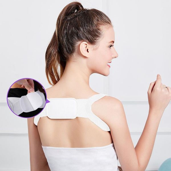

back support invisible posture corrector shoulder ortics corset spine belt correction humpback brace fixation strap1, Black;blue