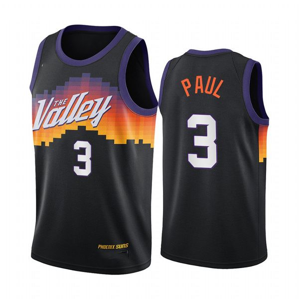 

chris paul phoenixmen 2020-21 black city jersey 2020 trade, Black;red