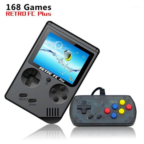 

portable game players retro mini tv for child boy built-in 168 3' handheld player consola retro#251