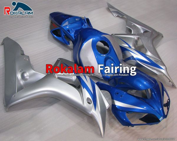 

silver blue fairings for honda motorcycle fairing cbr1000 rr 2006 2007 cbr 1000 rr cbr 1000rr 2006 07 fairing kits (injection molding)
