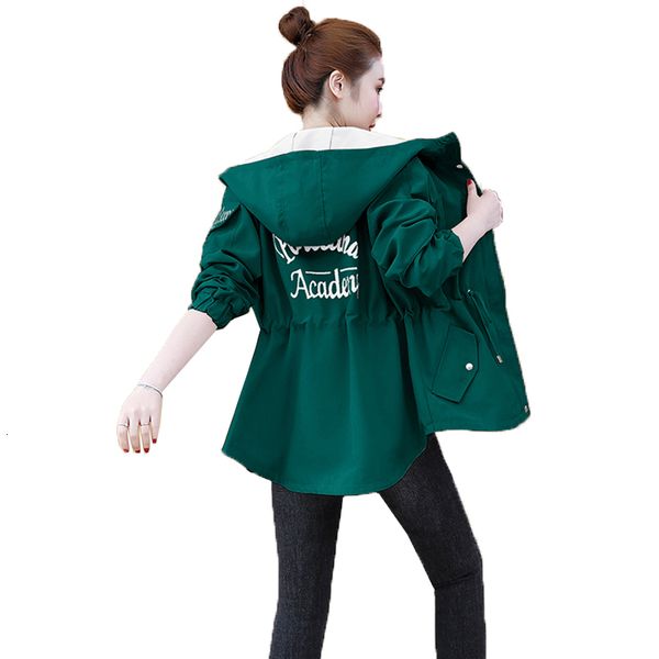 

2021 woman student with hoodie coat new spring fashion women's loose short large jacket outerwear mi4k, Tan;black