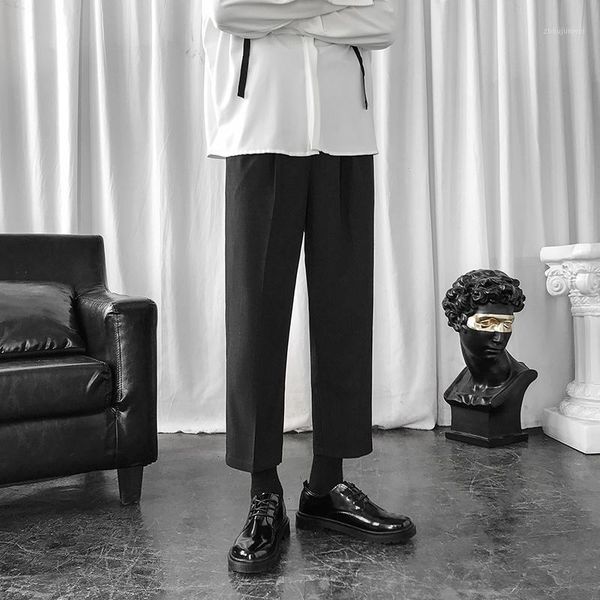 

2020 new men's loose fashion men's casual pants nine-point pants1, Black