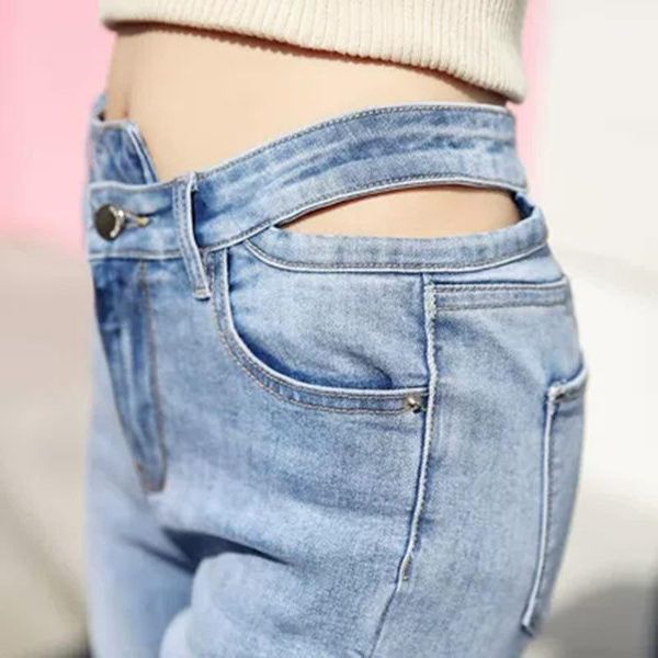 

jeans women spring new jeans women slim slimming korean fashion pencil pants1, Blue