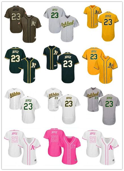 

custom oakland athletic leave name number 23 matt joyce baseball jersey men women youth jerseys, Blue;black