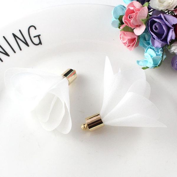 

10pcs multicolor mini flowers tassels fringe red black white grey diy accessories earrings necklaces jewelry findings pendants h jllwan