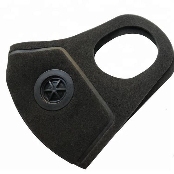 

sponge washable 3d mask with breathing valve reusable reusable mouth masks anti-dust anti pollution mask kka7952