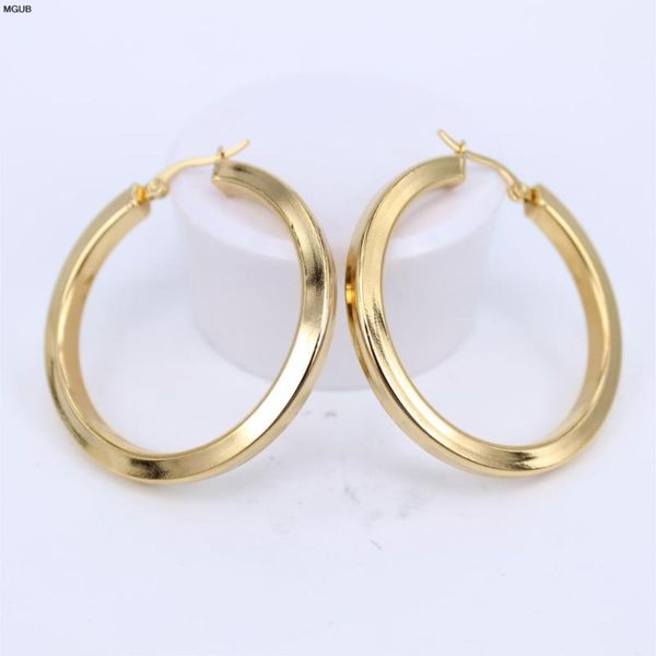 

gold color28-60mm four corners light popular earrings stainless steel wild ear jewelry women jewelry lh313, Golden;silver