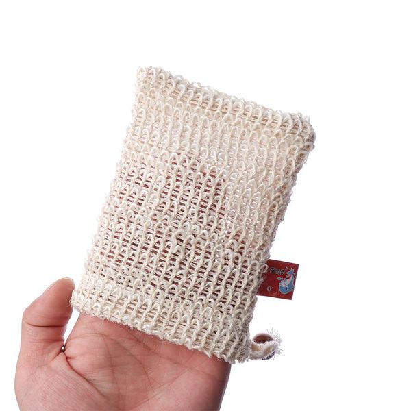 

12 шт. новый стиль saver pouches ванна мыло сумка натуральный sisal душевая сумка сумка exfoliator губка чехол комфортная блэстер сейф wmtah