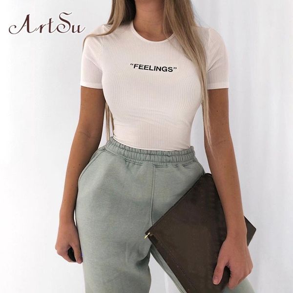 

women's jumpsuits & rompers white embroidery letter knit short sleeve bodysuits women clothes summer 2021 body suit ropa mujer asj, Black;white