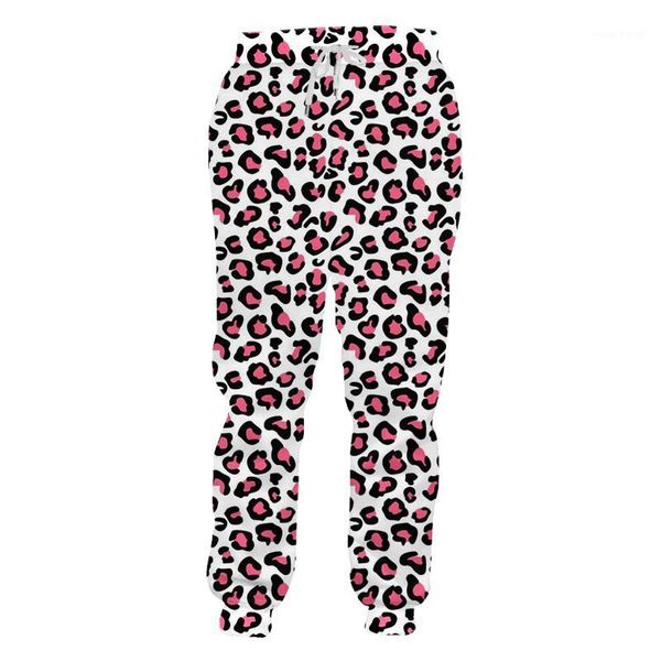 

hipster pink camouflage joggers pants men women leopard camo 3d print baggy trousers street sportwear hip hop sweatpants1, Black