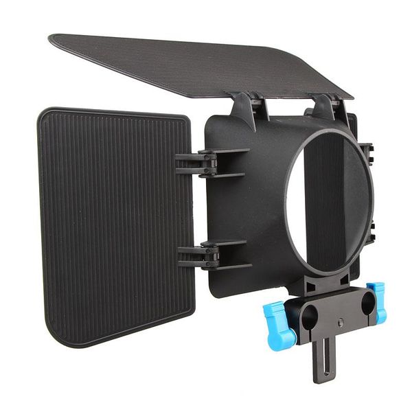

camera video lens hood for dslr matte box 15mm rail rod support system p studio accessories