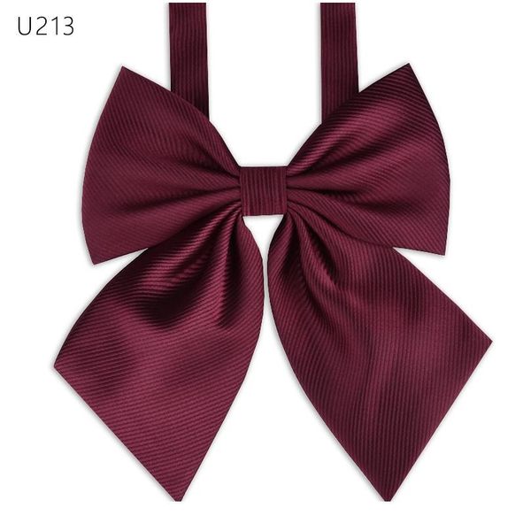 

jk bow tie striped solid uniform collar butterfly cravat japanese high school girls students preppy chic of tyin qyltgu, Black;gray