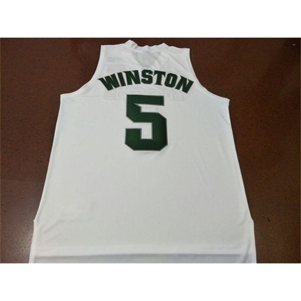

age men new michigan state spartans #5 cassius winston college real embroidery jersey size s-4xl or custom any name or number jersey, Black