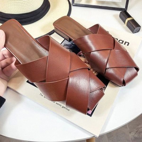 

muller shoes women slippers woman shoes 2020 summer women's fashion low heels ladies comfortbale outdoor beach footwear #ba1f, Black