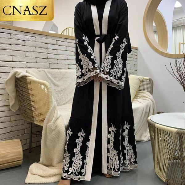 

2020 new arrival abayas muslim arab hijab ethnic wear tanzania islamic abaya fashion elegant ladies clothing1, Red