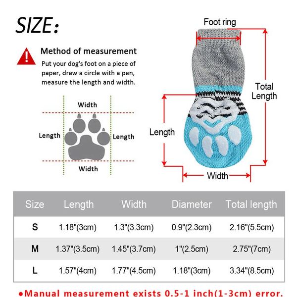 

cute puppy dog shoes anti-slip knit socks small dogs cat shoes chihuahua boots for winter indoor wear slip on paw protec bbycut
