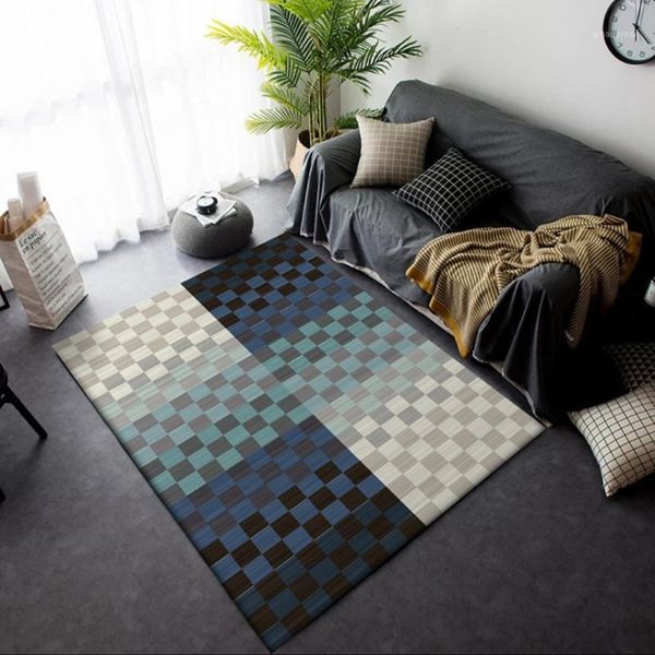 

fashion modern carpets blue/green/white 3d printed carpet mosaic geometric pattern home area rug child/kids play crawl floor mat1