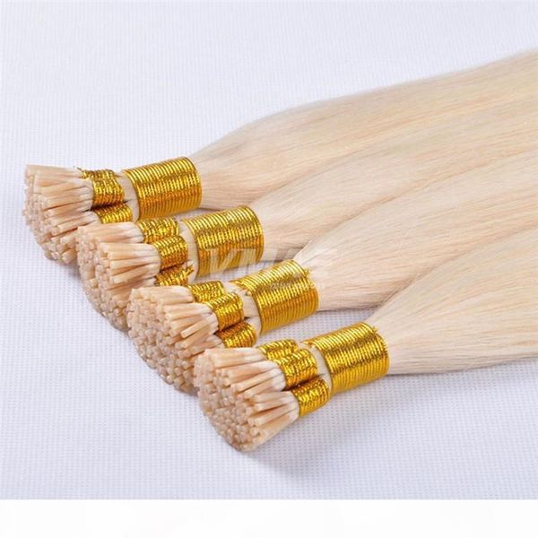 

vm 1g strand 100g brazilian i-tip human pre-bonded hair extensions virgin human hair brazilian straight keratin hair extensions, Black