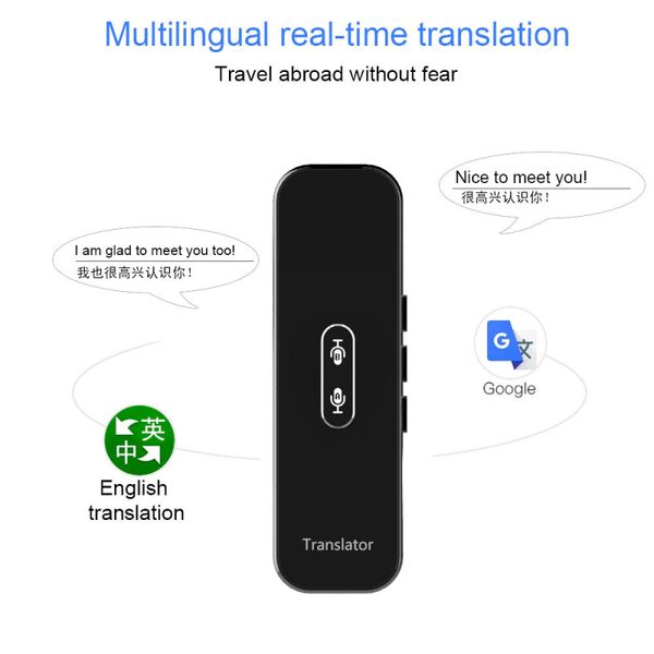 

g6x portable 3 in 1 smart translator with 40+ languages instant bluetooth translator support voice/text/pgraphic
