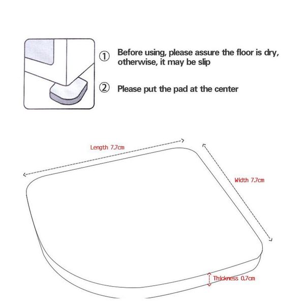 

4pcs/lot washing machine shock pads non-slip mats refrigerator qylclm bbgargden