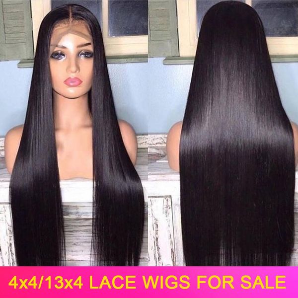 

lace front human hair wigs straight bob wigs human hair closure wig 150% peruvian remy hair natural black frontal wigs for women, Black;brown