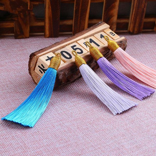 

5pc chinese style gold wire ring tassel fringe diy craft supplies curtain garment sewing crafts accessories decorative pendant h jllxwb