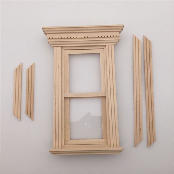 

1: 1dollhause2 dollhouse diy mini door and accessories flat two lattice sliding with window piece handmade design crsm