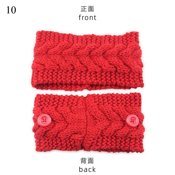 

winter women knitted headband with button crochet bow wide twist hairband lady mask holder turban elastic head wrap headwear q sqchwp