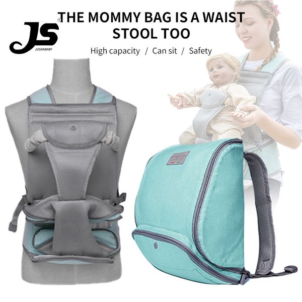 Jusanbaby Windelrucksack für Mama Taille Hocker Baby Multifunktionale Mama Kinderwagen Tasche Hohe Kapazität LJ201013