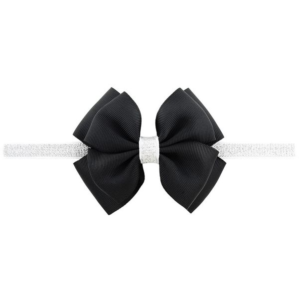 

1 piece sweet color kids bow headband silver ribbon bows with thin hairband pgraphy props girls bow tiara headwrap 724 q sqczmy