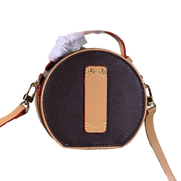 

luxury designer bag leather fashion handbag women's round straddle bag leisure wallet card bag