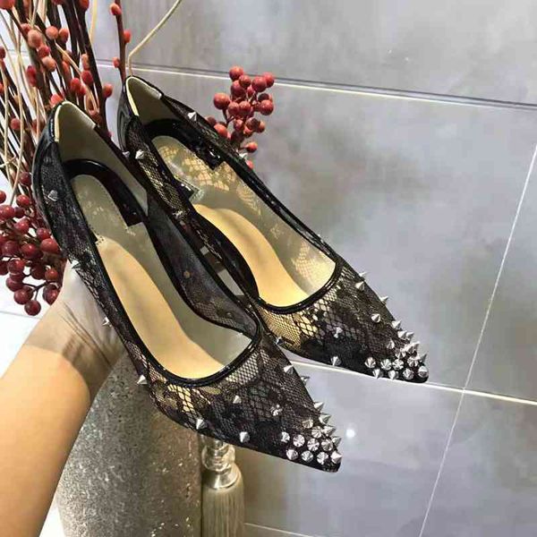 

new wedding marry dress shoes flat/ high heels red bottom pumps follies strass degrastrass imported mesh+rhinestone party evening shoes, Black