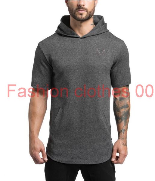 

brand designer-mens jogger hoodie t shirt for short sleeve new fashion cotton casual mens shirt for zipper pullover tracksuit, Black