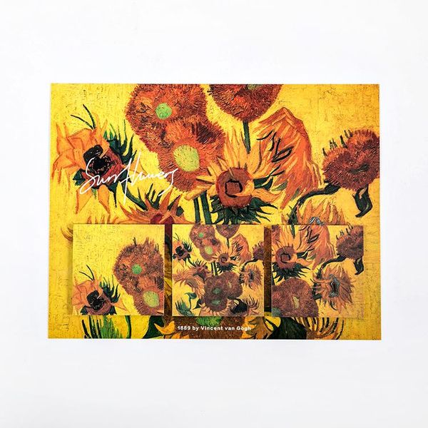 

60pcs vintage van gogh memo pad sticky notes stationery sticker index posted it planner stickers notepads office school supplies wmtdro