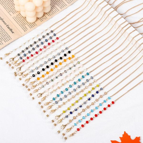 

chains lanyard women anti eyeglass strap cord glasses crystal beaded