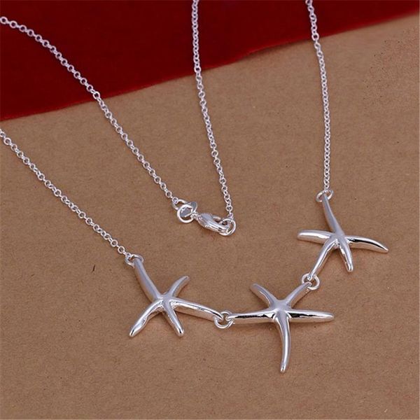 

new listing selling silver color women lady beautiful starfish necklace fashion trends jewelry gifts h bbyenb