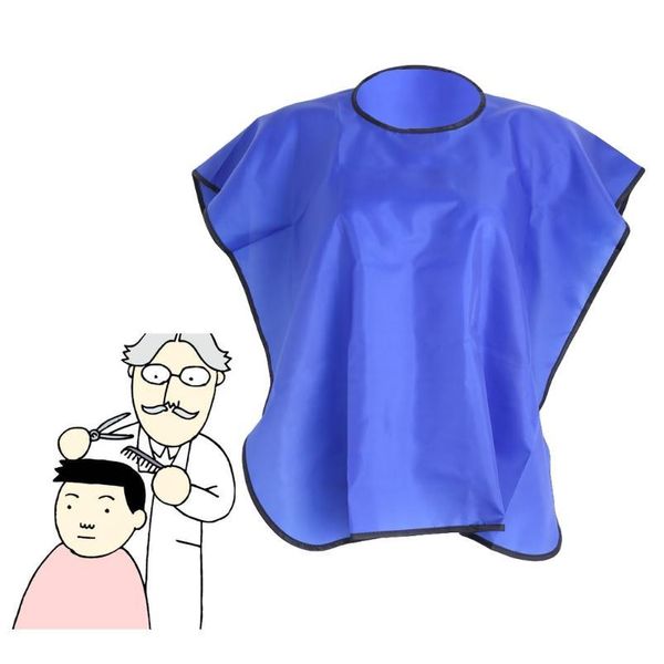 

short square waterproof hairdressing hair cut salon hairstylist gown cape cloth d2ta shor wmtntf, Silver