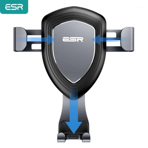 

esr gravity car phone holder air vent mount mobile phone stand holder for 11 x xr se 2020 8 smartphone universial1