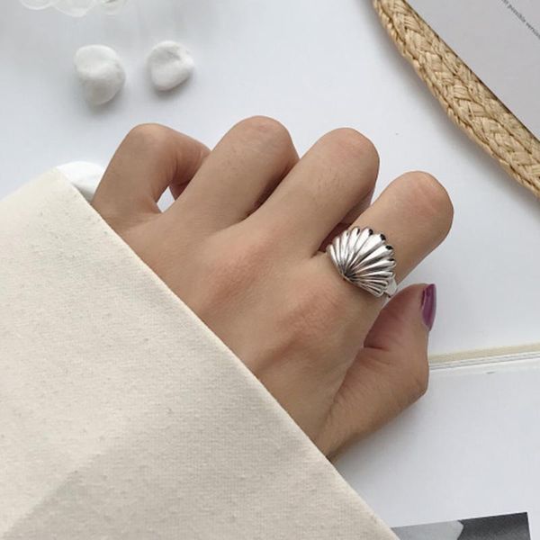

mlkenly fashion jewelry wild fashion european american style personality trend shell open temperament rings, Golden;silver