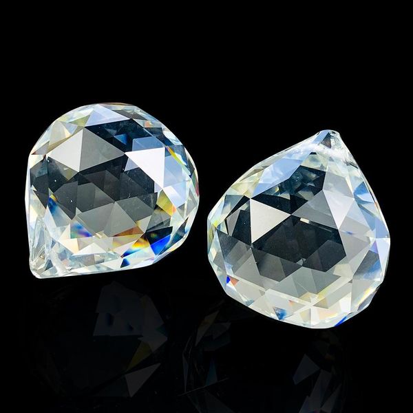 

60mm chandelier clear glass crystal ball lamp prism pendant fengshui suncatcher faceted hanging ornament 60mm chandelier h bbysio