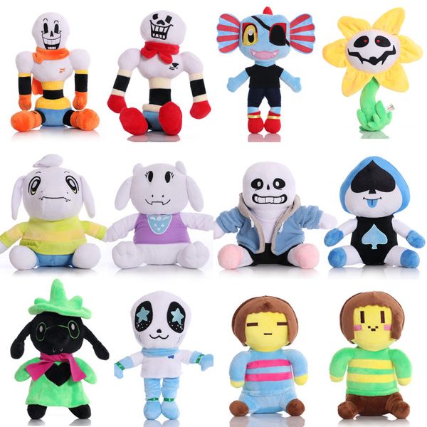 

xmy 11 styles undertale plush toy doll 20-35cm undertale sans papyrus frisk chara temmie plush stuffed toys for children kids gifts