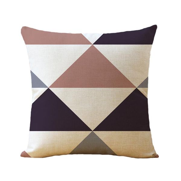 

белье хлопчатобумажная подушка чехол 45 * 45см домашний декор квадратная подушка наволочка геометрическая напечатанная наволочка подушка под