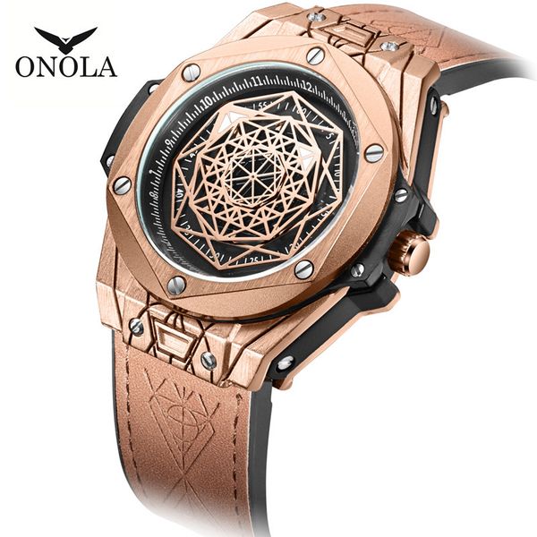 

polar genuine onola tik tok live stream selling product fashion trendy waterproof quartz watch personalized watch mens sports watch wris, Slivery;brown