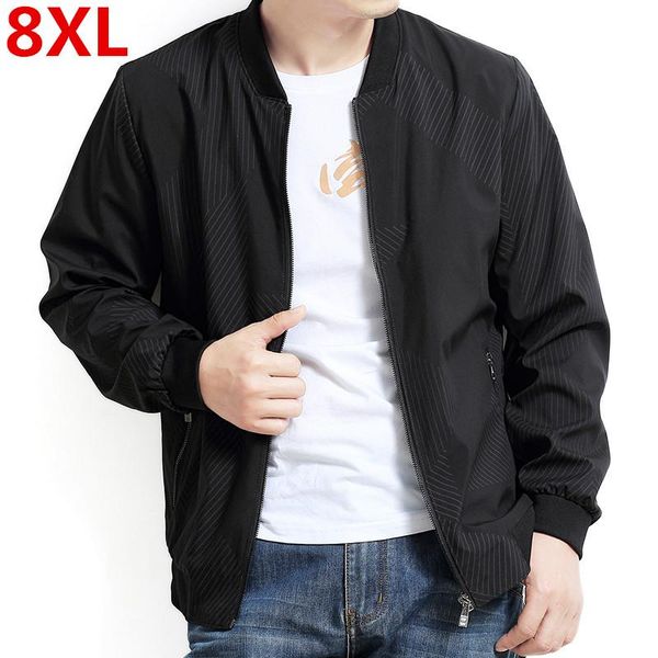 

men's jackets 8xl 6xl spring autumn mens and coats casual plus size 4xl jaqueta masculina sportswear bomber jacket homme, Black;brown
