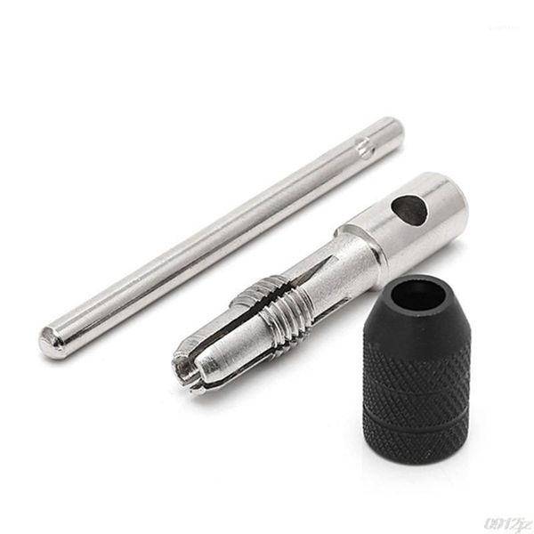 

6pcs t-type machine hand screw tap wrench m3/m4/m5/m6/m8 tap die set straight fluted screw thread metric plug drill1